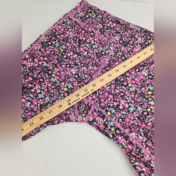 Tek Gear Workout Gear Women's Floral Pink Leggings Crop Size XL AE-2282 - Picture 8 of 14